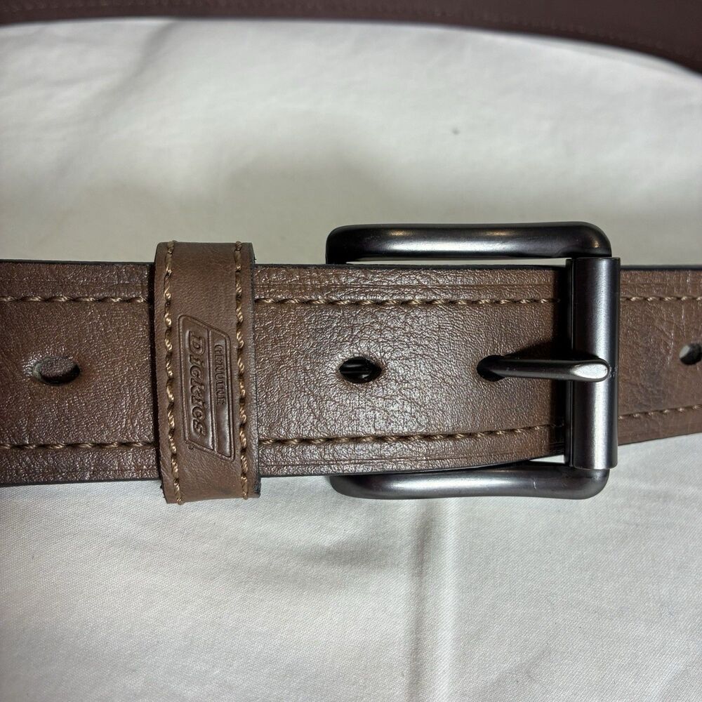 NEW Dickies  Brown Genuine Leather Work Belt - Men's Size 46-48